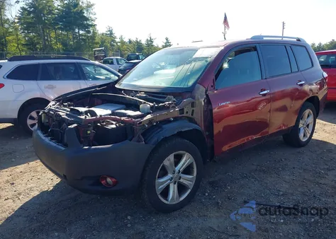 2010 Toyota Highlander Limited V6 z USA, uszkodzony, nr VIN 5TDDK3EH4AS031987